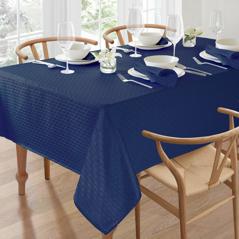 Lenox Olivia Tablecloth, 60" x 120" Rectangle, Navy