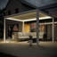 Paloma 3m x 4m Aluminium Pergola with LED Lighting-1490343502