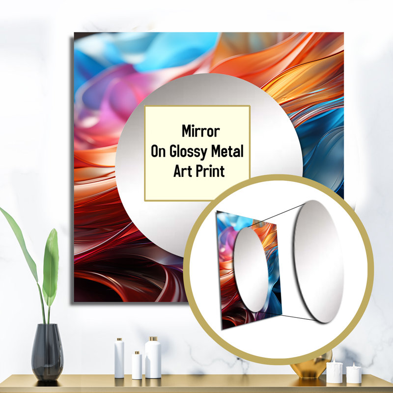 Auletta Aluminum Square Mirror, 23" x 23"