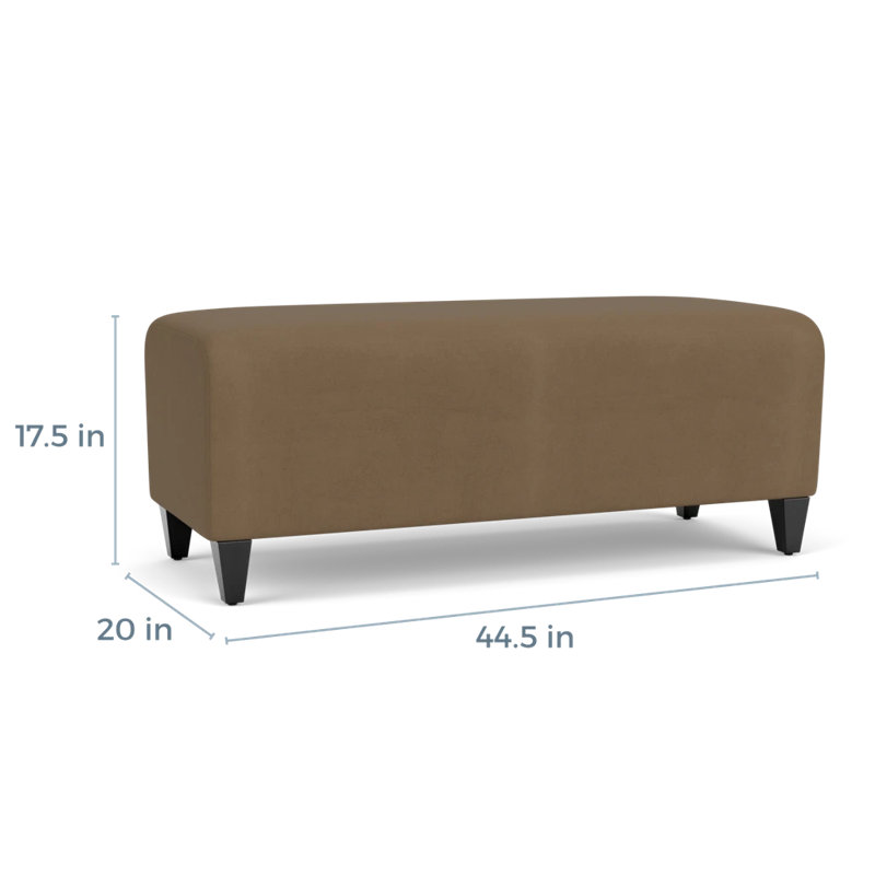 Banc de réception Ravenna, Bois noir, Patriot Plus taupe