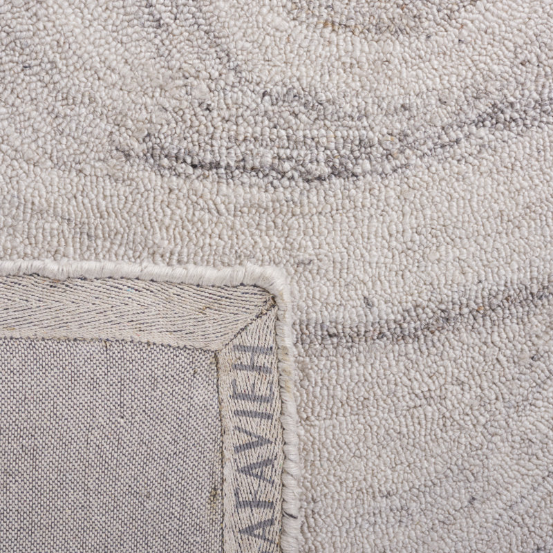 Abstract Hand Tufted Performance Abstract Rug, Square 6'