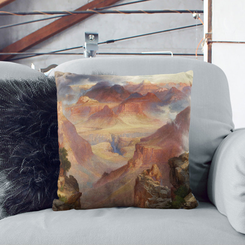 Square Cushion, 40cm H x 40cm W x 15cm D, Stone