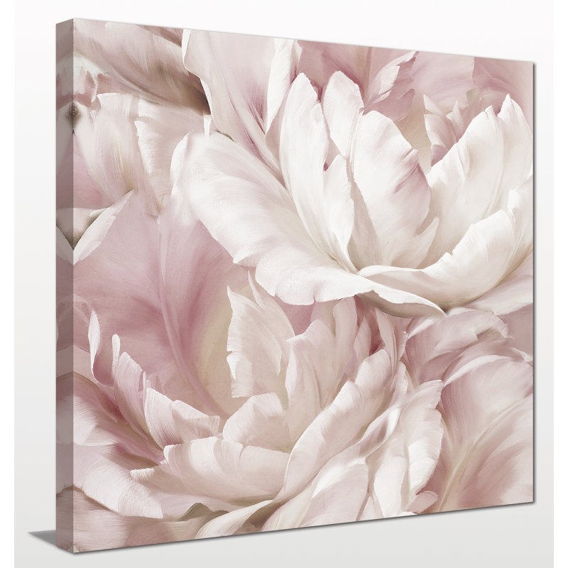 « intime rosé iv », reproduction d’art sur toile tendue, H 28 po x l 28 po