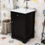 Meuble-lavabo autoportant de 20 po avec armoire à fermeture douce et tablette réglable-1709398502