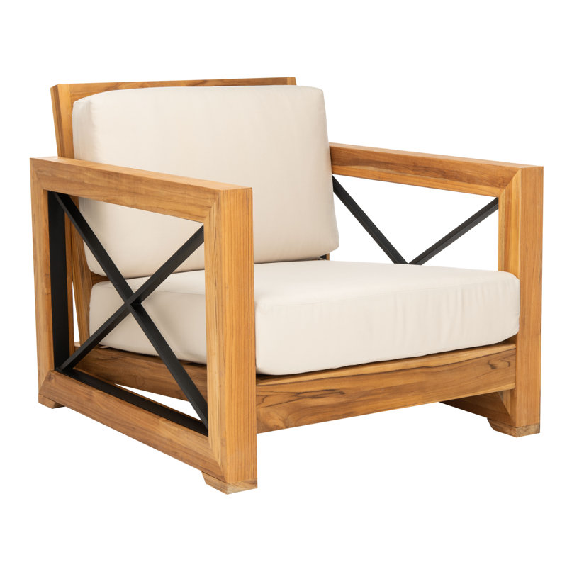 Zariah Outdoor Teak Lounge Chair