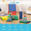 Soozier 7 pièces, blocs de jeu souples, enfants, escalade et rampe, blocs de construction et d'empilage en mousse, jeu d'apprentissage non toxique