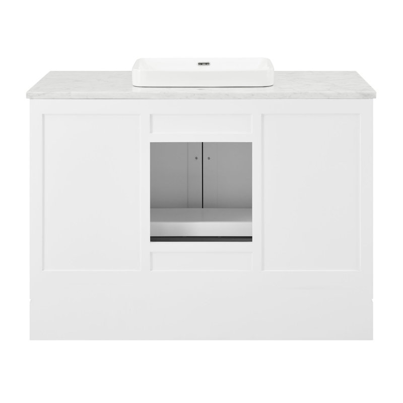 Anahem 48" Single Bathroom Vanity Set, White, 8" Widespread