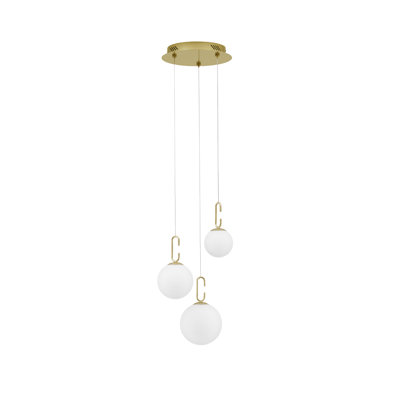 3 - Light Gold LED Cluster Pendant