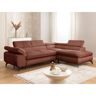 Bonnie 4 Seater Corduroy Corner Sofa with Storage