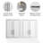 Savannah 2pc Wall Storage Cabinet White