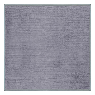 Tapis bleu abstrait lavable à la machine