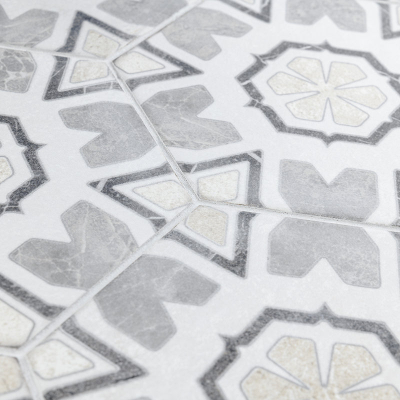 Mazzo 9" x 10" Porcelain Patterned Wall & Floor Tile