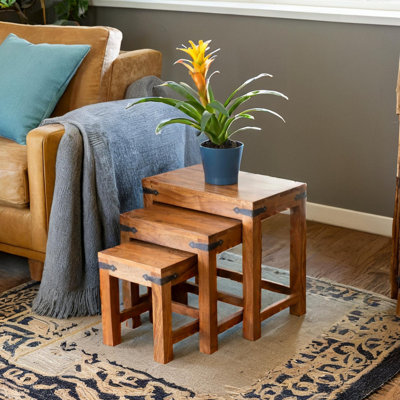 Yuma Sheesham 3 Piece Nest of Tables