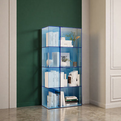 Transparent acrylic display bookcase