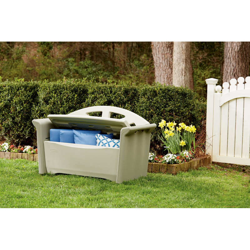 Banc de rangement en plastique