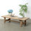 Approx. 70 Inches Long Rustic Farmhouse Coffee Table Weathered Natural