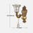 Antique Brass Wall Sconce With Hand Blown Glass Shade & Crystal Pendant