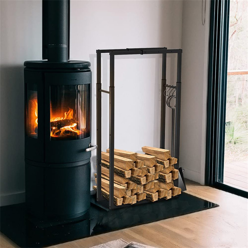 Atward 65cm W Metal Log Rack