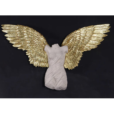 Statue de décoration murale petites ailes d'ange