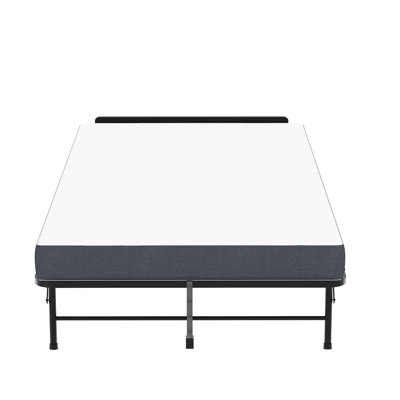 46" Wide Folding Bed With 5" Memory Foam, Adjustable Headboard, 75-Inch Extra-Long For Tall Adults, High Weight Capacity 75"X46" Foam Mattress, Heavy-Duty Guest On Wheels People, Spacious Twin Cot