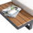 Outdoor Aluminum Patio Sofa with Cushions