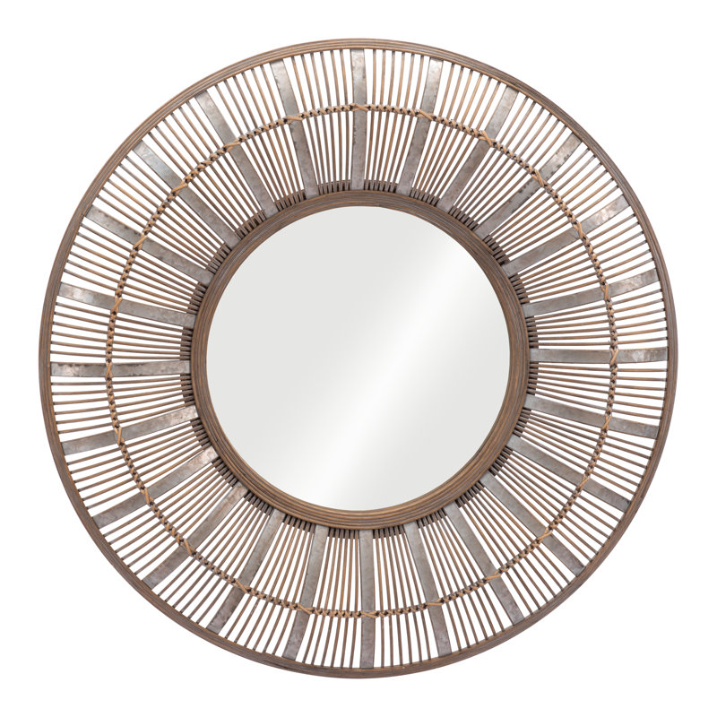 Babs Metal Round Wall Mirror