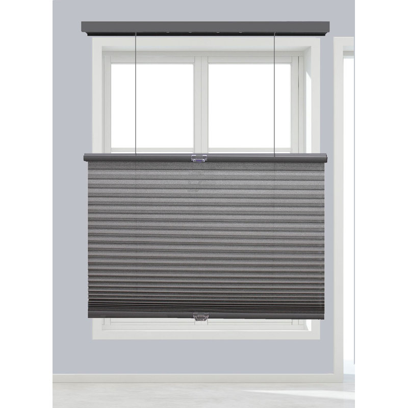 Dark Grey TDBU Light Filtering Collection Cordless Room Darkening Cellular Shade, 25.5"W x 84"L