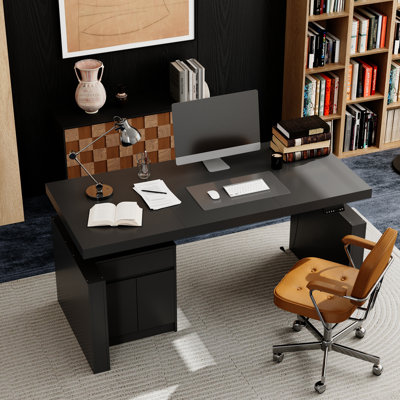 Home Office Sit Stand Up Desk With Controller by Inbox Zero