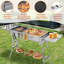 Dakota Fields Charvre 38cm W Portable Gas & Charcoal Combo Grill