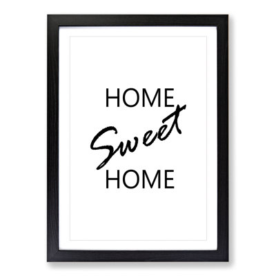 Home Sweet Home - Picture Frame Typography