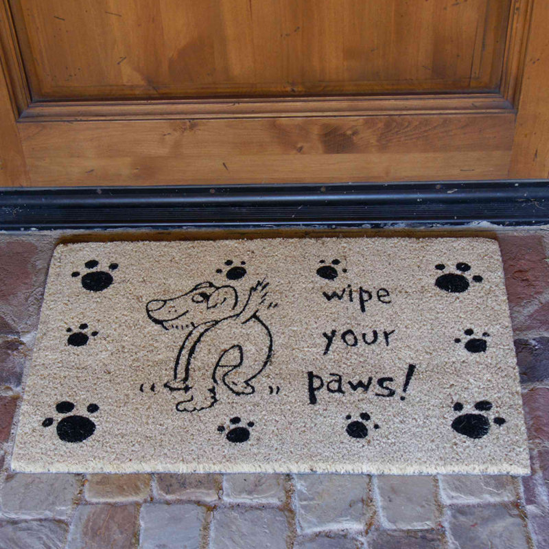Nettoyez vos pattes pour chien 30 po x 18 po tapis de porte extérieur antidérapant Loowit