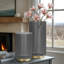 Vase de table en verre nervuré Aybars-95418590-95418588
