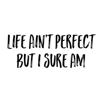 Life Aint Perfect - Wrapped Canvas Print