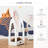Alaudin Freestanding Mirror with Shelves
