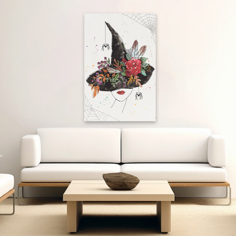 Spooky Style V - Autumn Berries - art noir et brun, H 60 po x l 40 po