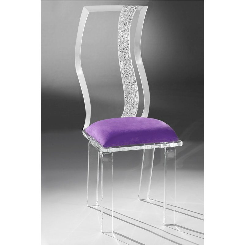 Chaise d'appoint rembourrée Deitch, Violet