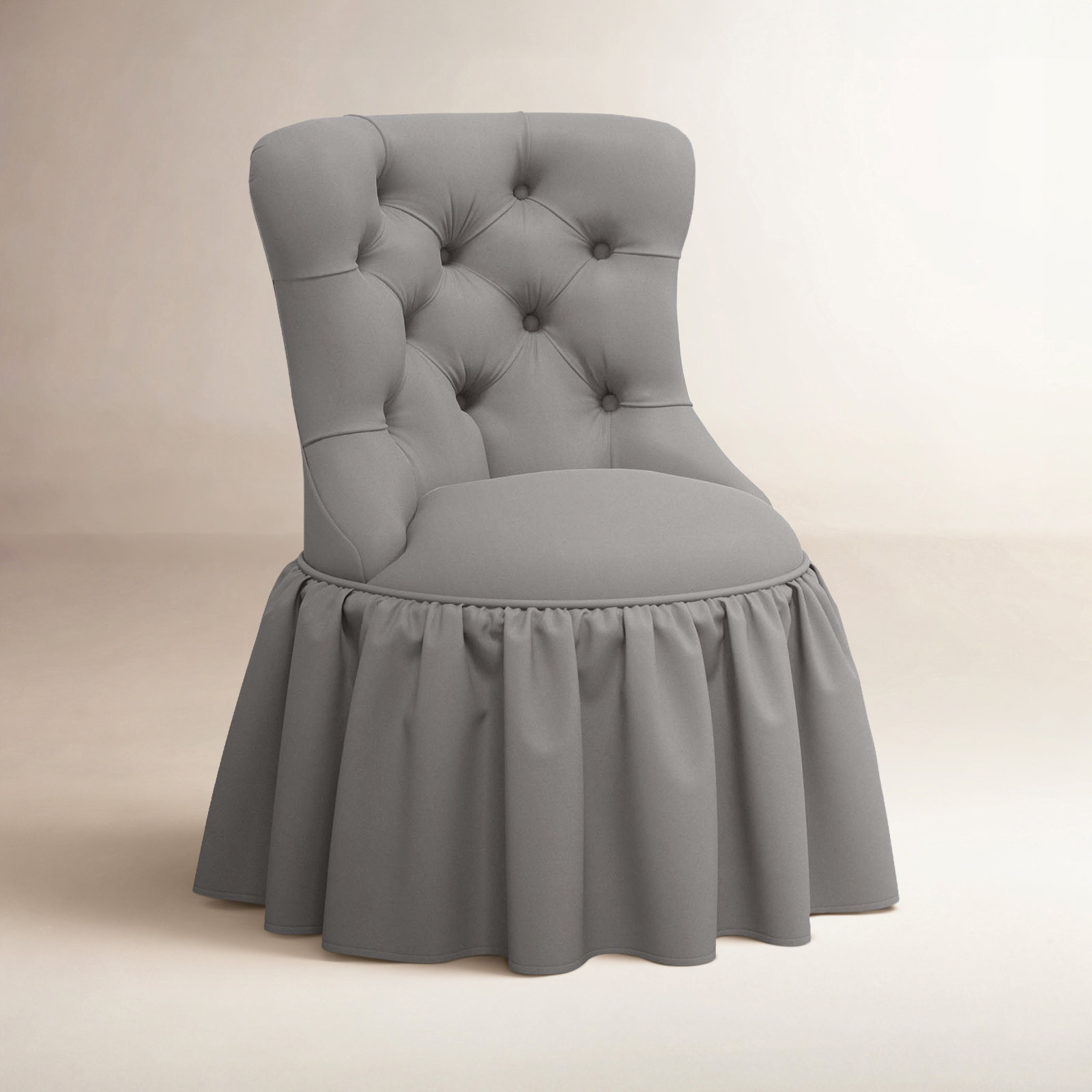 Minnie Side Chair, Classic Otter Performance Velvet