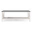 Table basse bicolore à cadre en V avec tablette de rangement inférieure-1767665939-1767665936