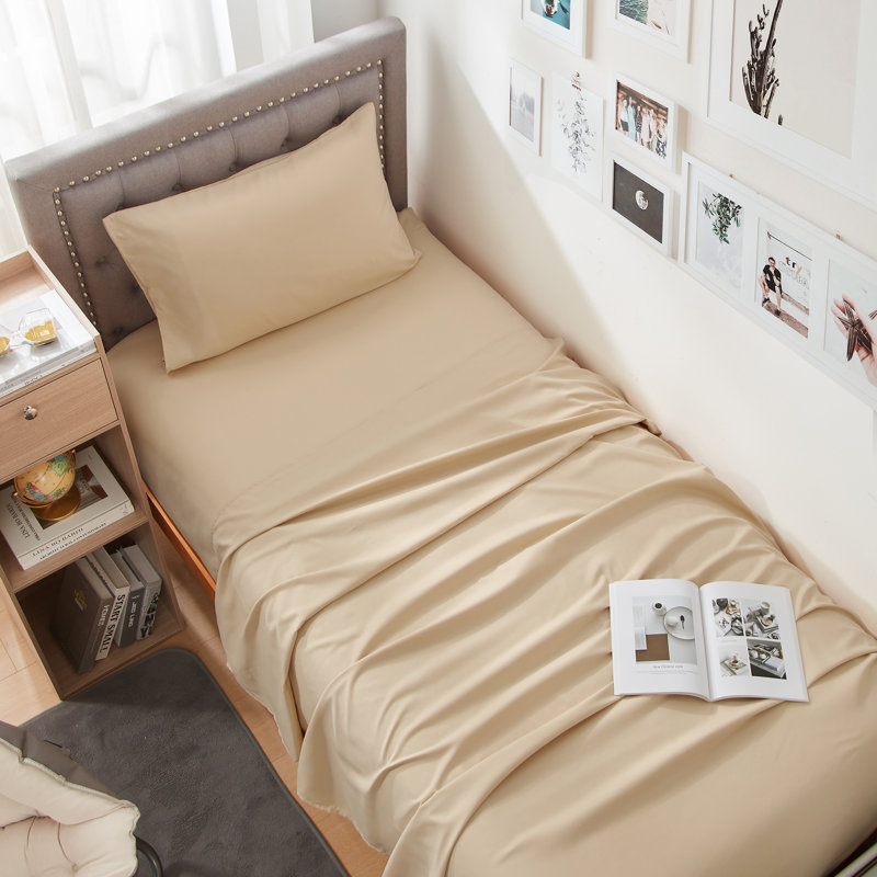 Ensemble de draps double TG, Pâte d'amandes