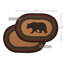 Tapis en jute Wyatt Oval