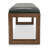 Brooklyn Walk Vinyl Dining Accent Bench - Burnt Umber