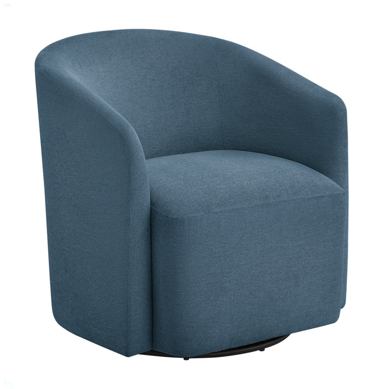 Fauteuil demi-tonneau Modern, Bleu