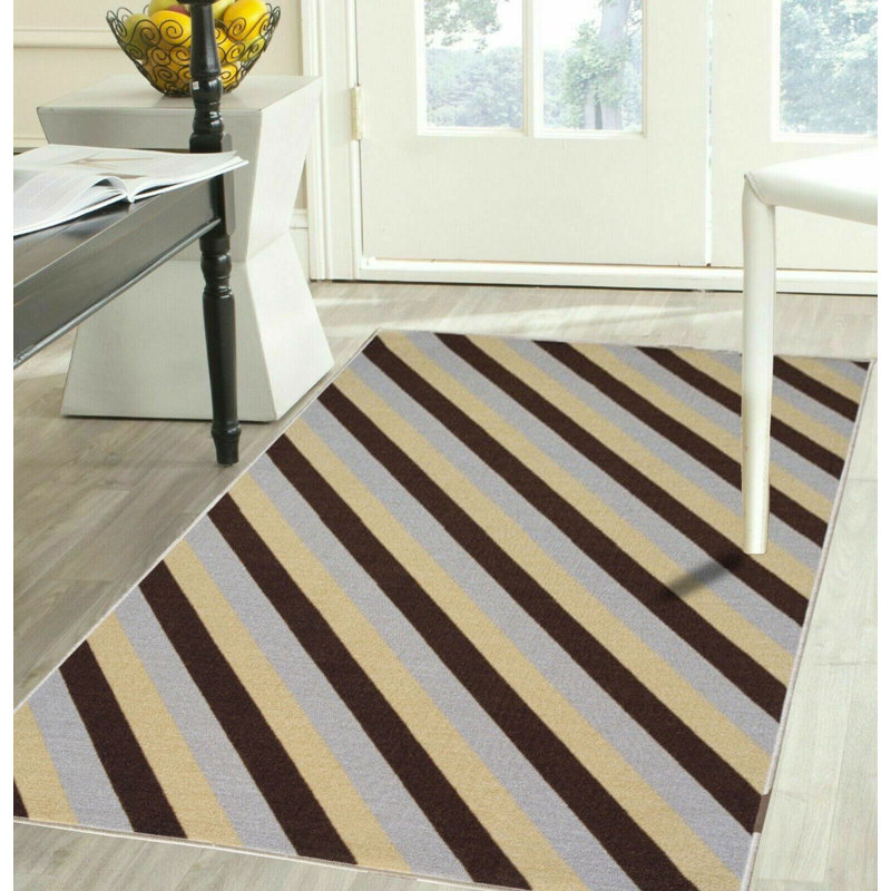 Macguiness Striped Indoor / Outdoor Area Rug, Runner 67 x 220cm