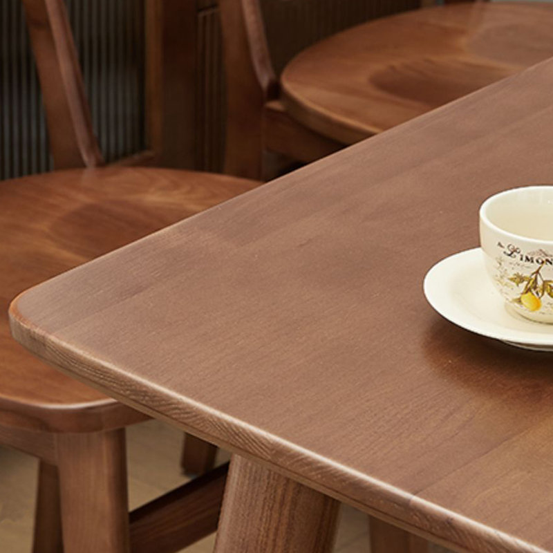 Maurietta Ash Solid Wood Dining Table, 33.46" W x 62.99" L