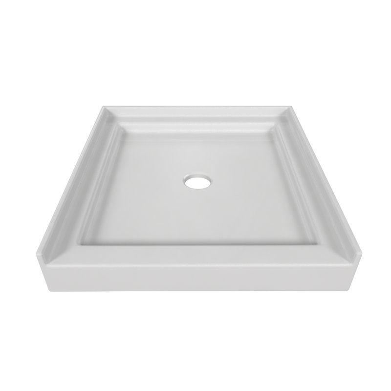 Signature 30'' W 32'' D Rectangular Single Shower Base, White
