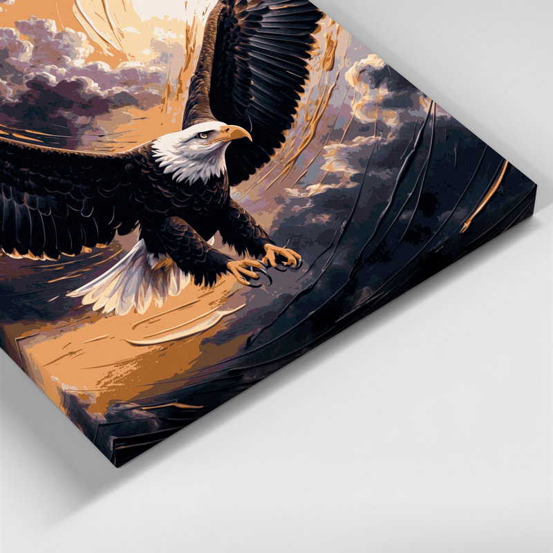 «Birds Bald Bald», art mural sur toile, H 11 po x l 14 po