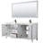 Daria 72'' Double Bathroom Vanity with Carrara Marble Top-97900761-97900769-97900763