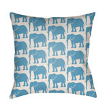 Lolita Elephant Indoor/Outdoor Throw Pillow