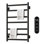 Sèche-serviettes mural électrique 7 barres, porte-serviettes chauffant 150 W 800 × 500 mm avec minuterie à écran tactile intelligent et contrôle de la température
