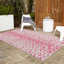 Tapis de safari d'extérieur rose et gris-1476171003